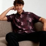 Korean Lycra Digital Print Half Sleeves Shirt