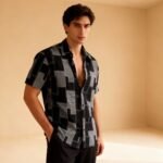 Cotton Printed Top Stitch Half Sleeves Shirt