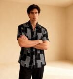 Cotton Printed Top Stitch Half Sleeves Shirt - Image 3