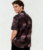 Korean Lycra Digital Print Half Sleeves Shirt - Image 4