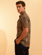 Pure Lenin printed half sleeves shirt - Image 4