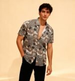 Pure Lenin printed half sleeves shirt - Image 2